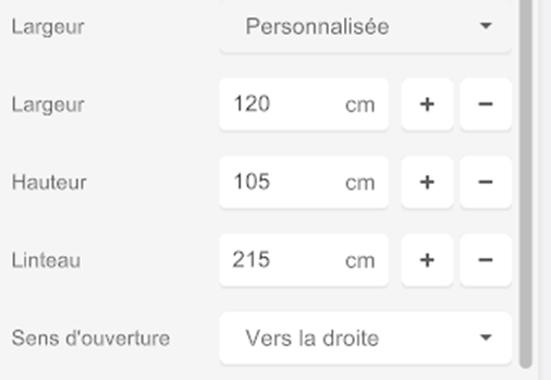 Option personnalisé